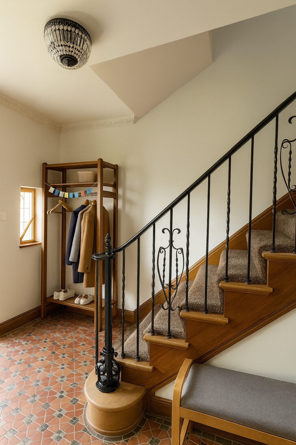 Entryway and staircase